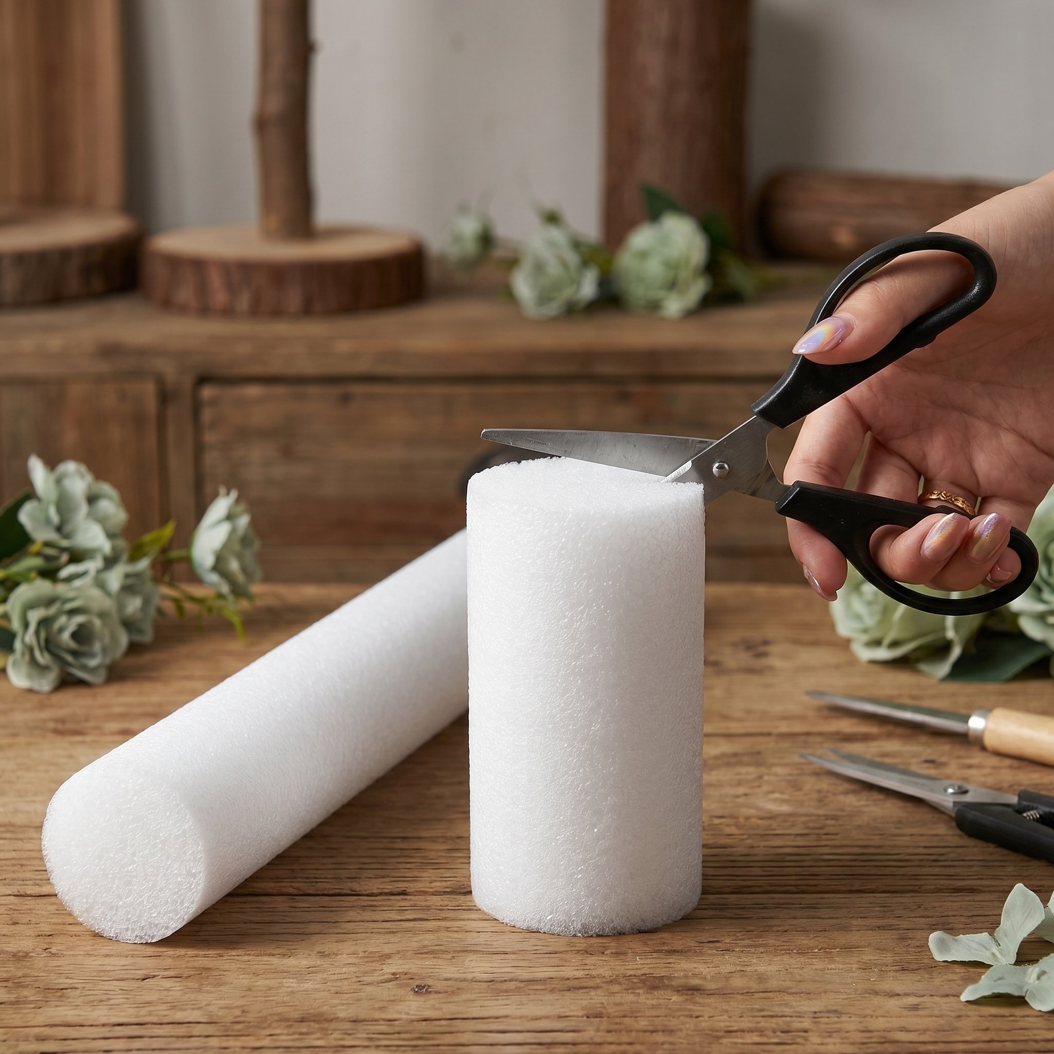 Easy Florist Supply - 5Pcs Foam Rods Flower Arranging 40Cm