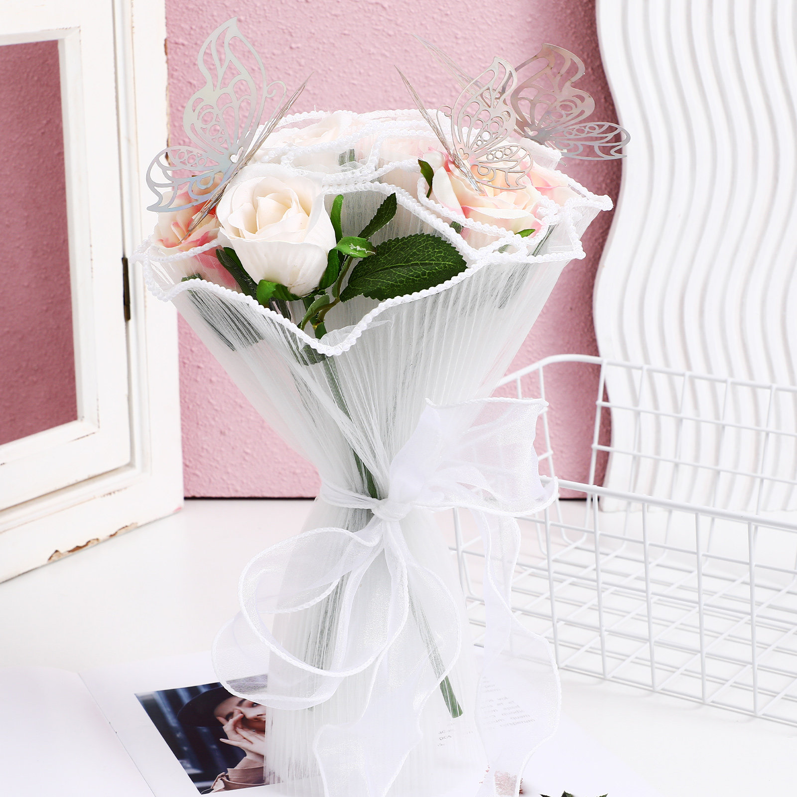 1Set Flower Bouquet Wrapping P - огляд і ціна Florist Supply Ribbon