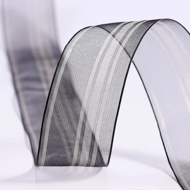 Striped Organza Ribbon Transpa - огляд і ціна Florist Supply Ribbon