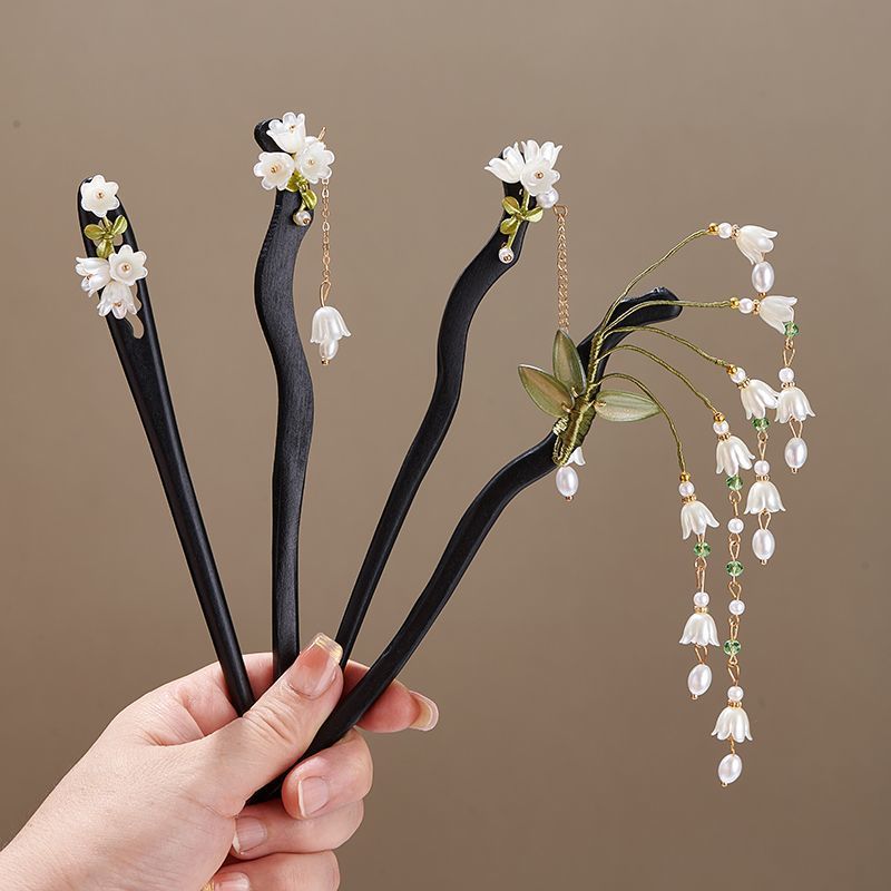 Wooden Flower Hairpin Vintage  - огляд і ціна Florist Supplies