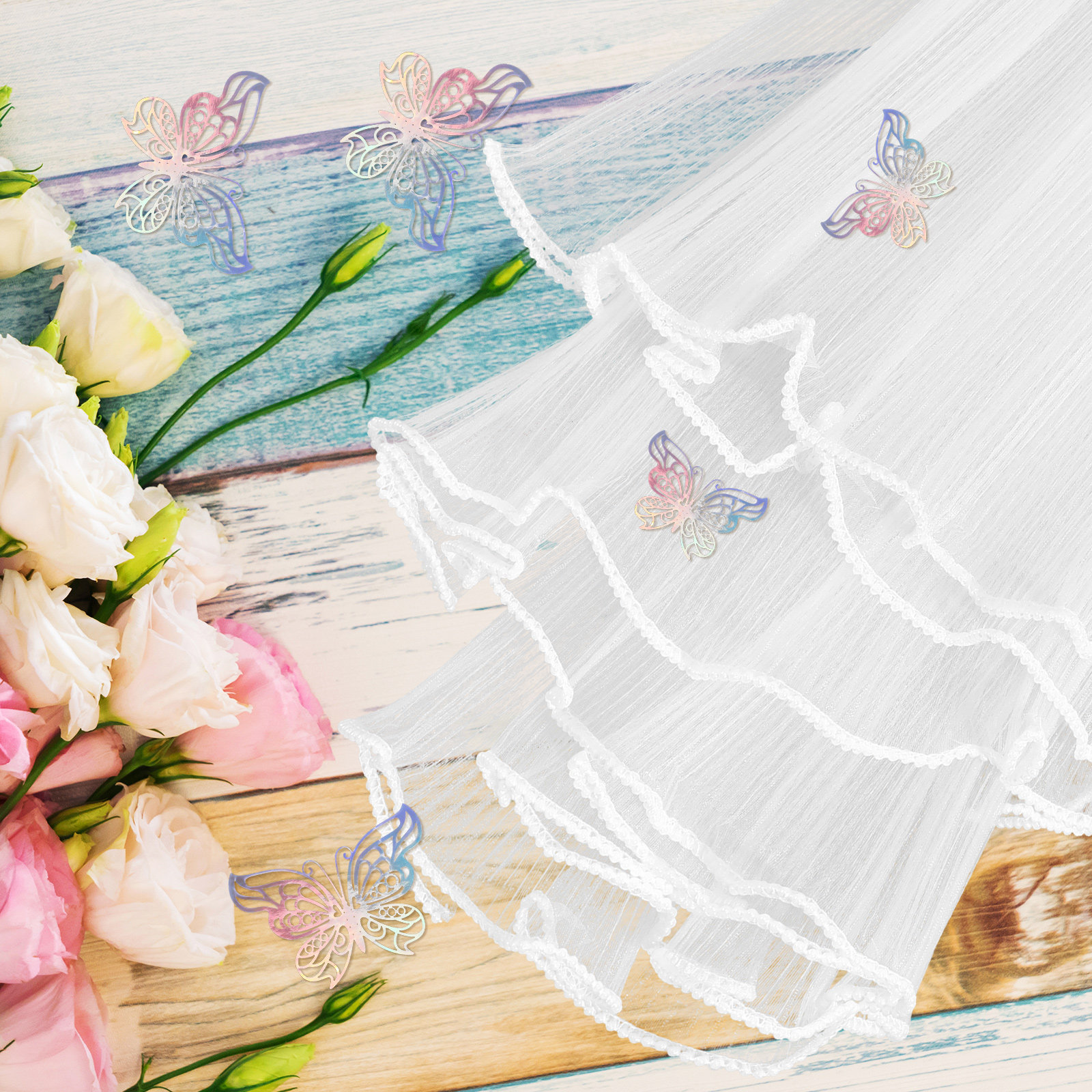 1Set Fresh Flower Bouquet Wrap - огляд і ціна Florist Supply Ribbon