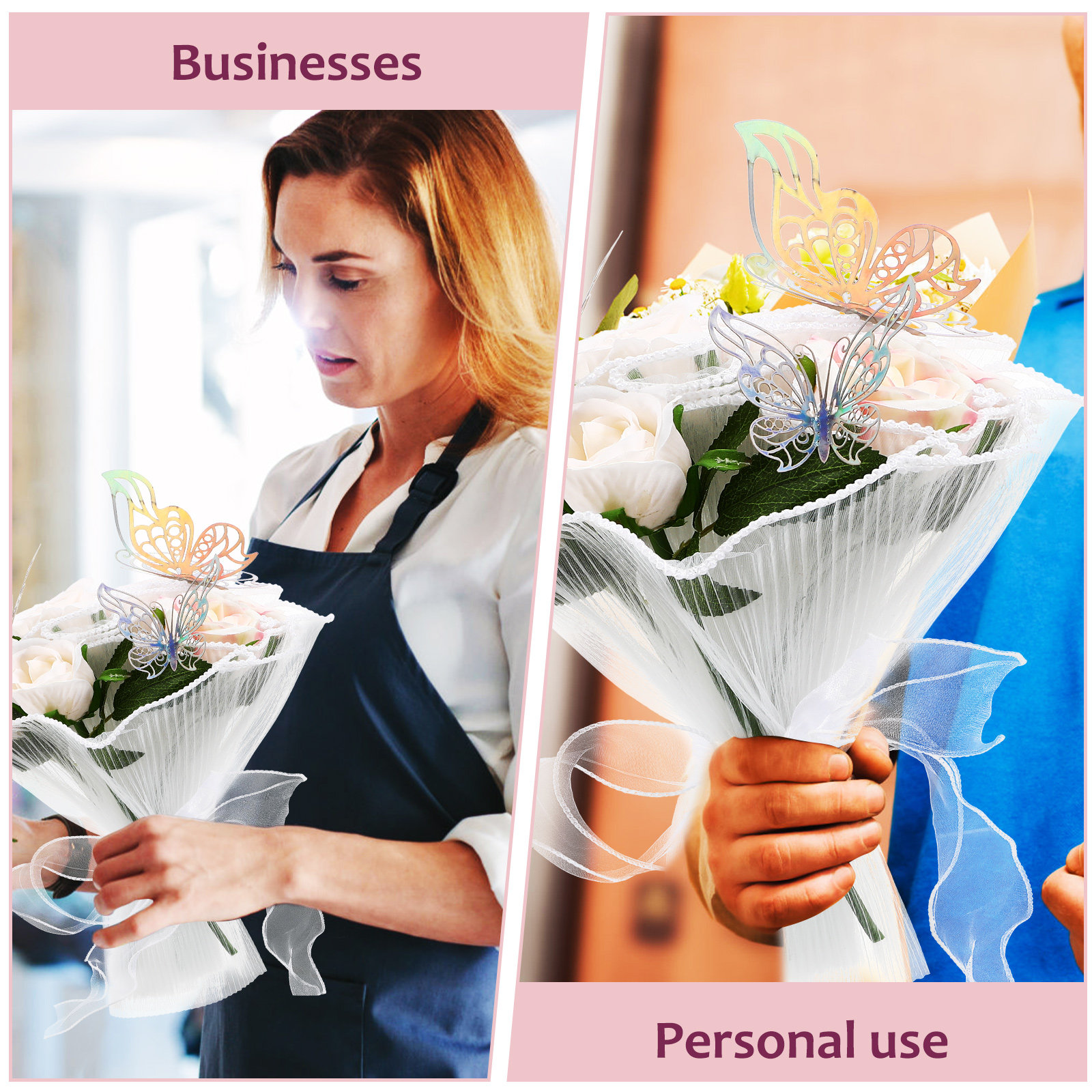 1Set Fresh Flower Bouquet Wrap - огляд і ціна Florist Supply Ribbon